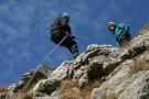 Jane Abseiling And Harold, Attermire Scar